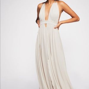 Free People off white “into the sun” maxi dress